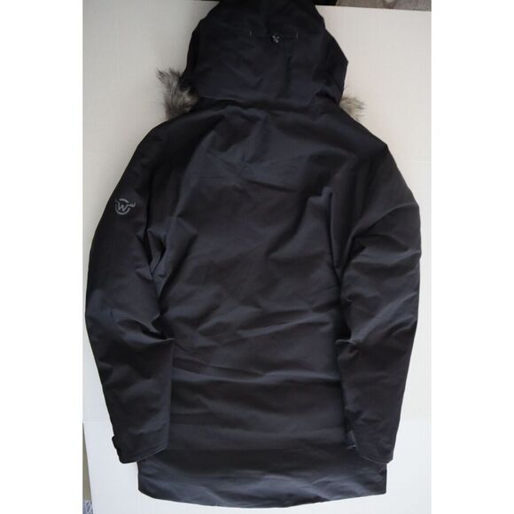 Moosejaw 7726050 Women's Sz L Black Down Waterproof Hooded Parka Jacket - Picture 2 of 16